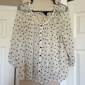 Polka dot blouse